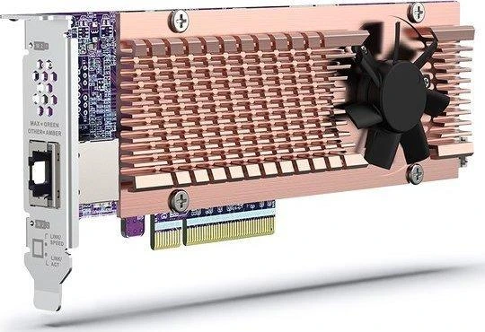 QNAP QM2-2P410G1T plėtros plokštė su aktyviu aušinimu