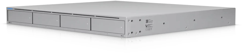 Serveris UBIQUITI UNAS-PRO-4 1U stelažo NAS, 4x HDD, 2x M.2 NVME, 10GBPS