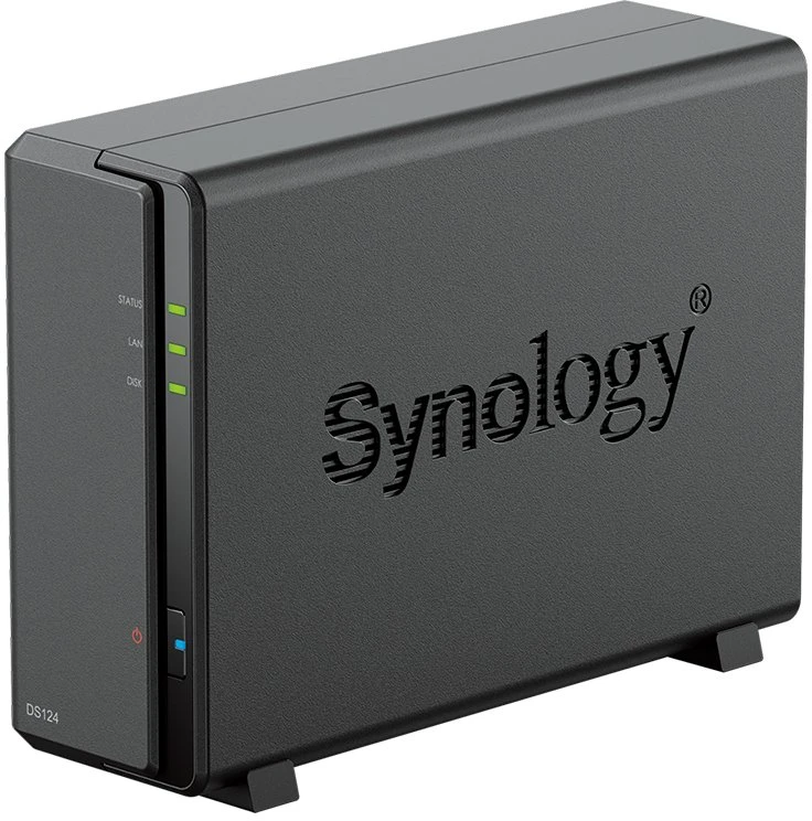 Serveris SYNOLOGY DS124 1-Bay NAS RTD1619B 1GB RAM