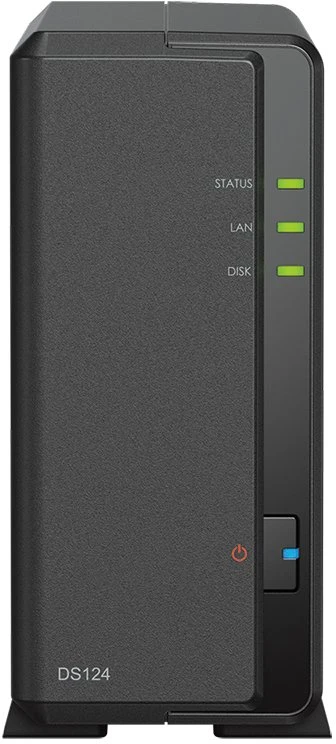 Serveris SYNOLOGY DS124 1-Bay NAS RTD1619B 1GB RAM