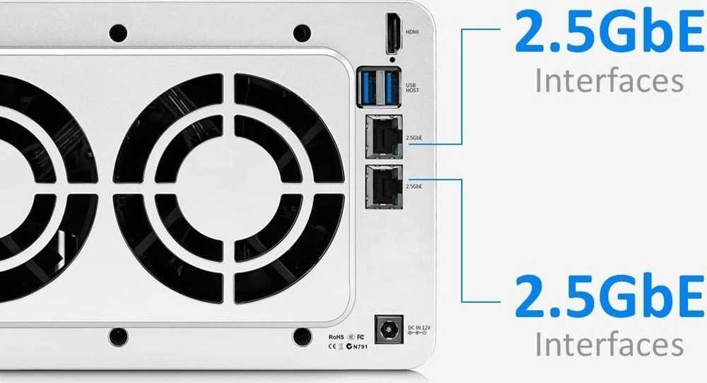 „TERRAMASTER F6-424 NAS“ failų serveris su „Intel Celeron N95“, 8 GB RAM, 6 lizdais