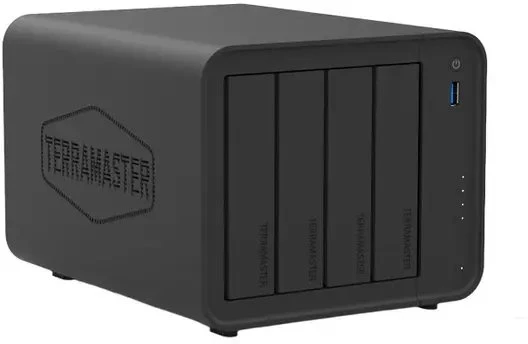 TERRAMASTER F4-425 NAS failų serveris: Intel N5095, 16 GB RAM, 4 lizdai