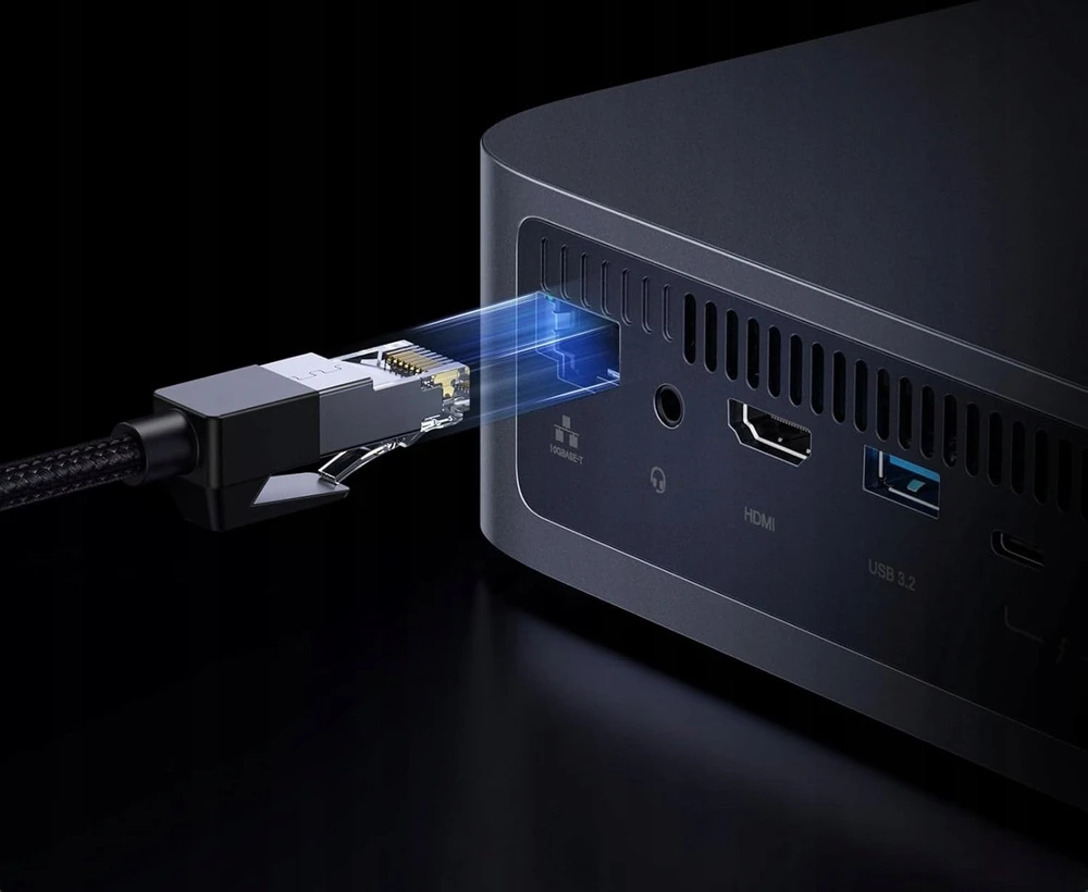 Serveris Serwer plików Ugreen NASync DXP480T Plus 4-dyskowy Intel i5-1235U 8GB DDR5 10GbE 8K HDMI Wi-Fi 6 Pilka (25892B)