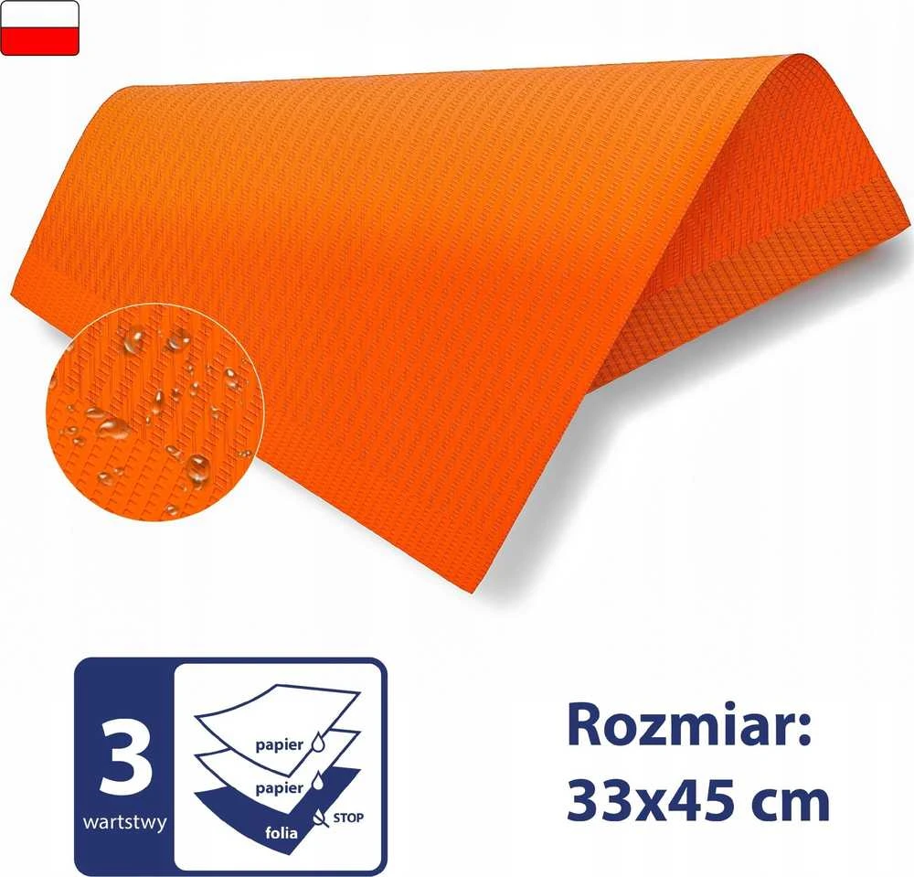 Servetėlės higieniniai įklotai su folijos pamušalu, vandeniui atsparūs, 3 sluoksniai, 500 vnt., 8 % poliesterio