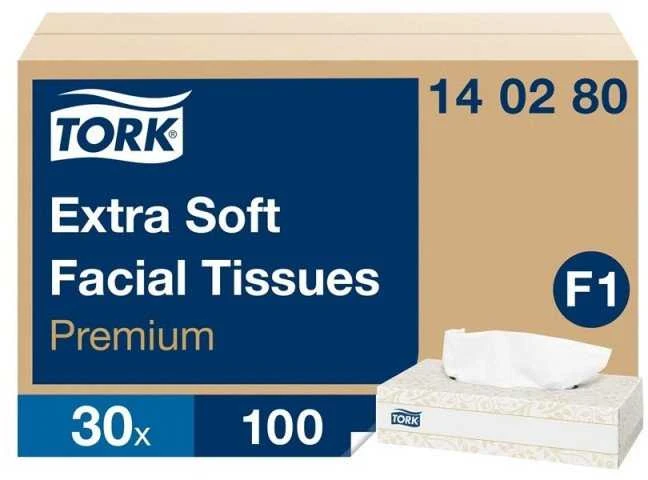 Vienkartinės nosinaitės TORK PREMIUM, 2 sl., 100 vnt.