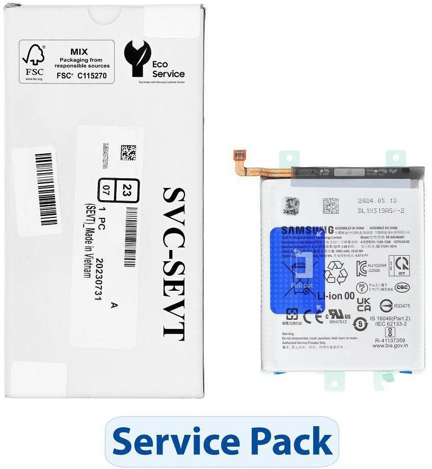„ServicePack“ akumuliatorius EB-BA546ABY, skirtas SAMSUNG A34 5G/A54/A55 5G GH82-31469A