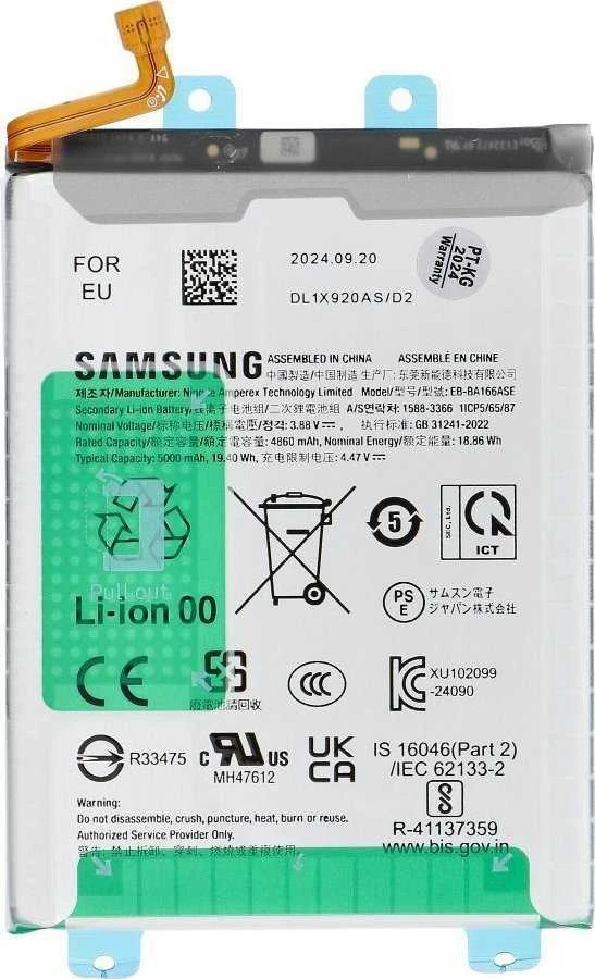 „ServicePack Bateria GH82-36145A“ arba „SAMSUNG A16 A166B“.
