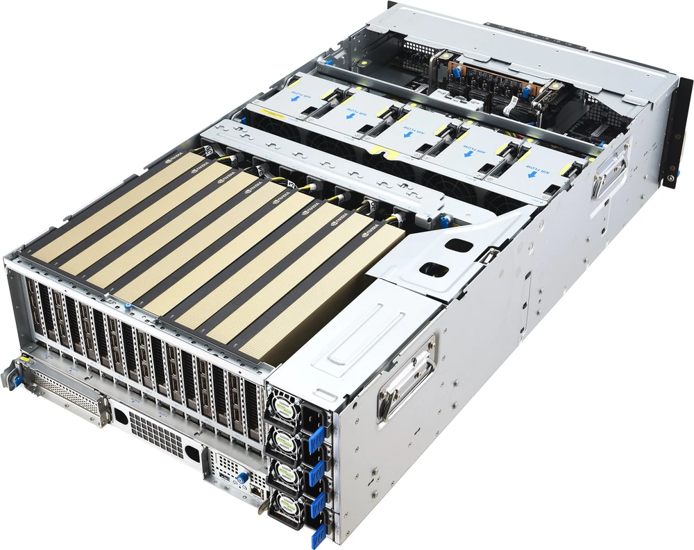 Serveris ASUS ESC8000A-E13 LGA 6096 Rack (4U) Sidabrinis