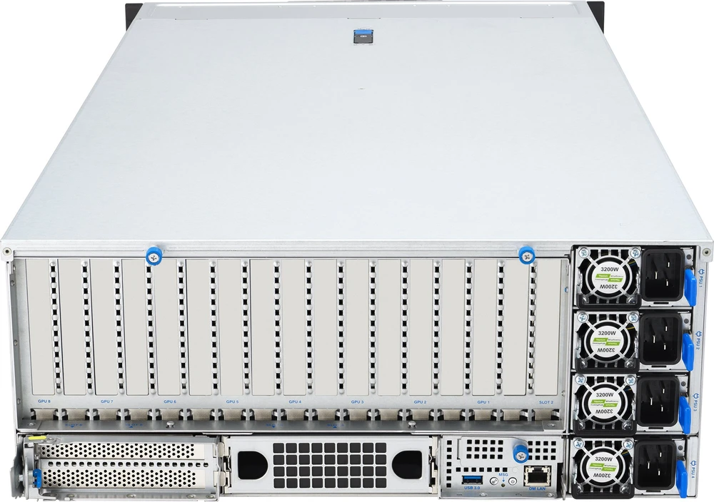 Serveris ASUS ESC8000A-E13 LGA 6096 Rack (4U) Sidabrinis
