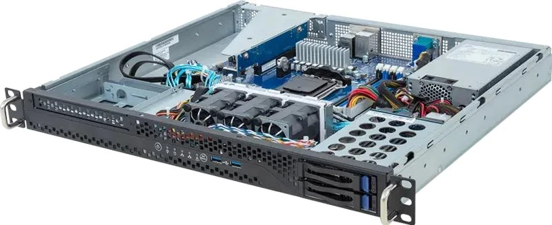 Giga Computing Serveris Gigabyte GIGABYTE R113-C10-AA02 AMD B650E AM5 lizdas Rack (1U) Juodas, plienas