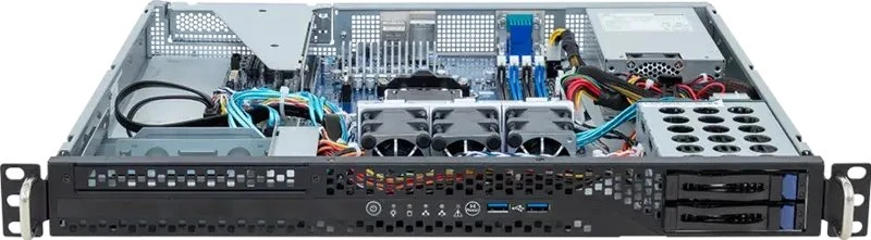 Giga Computing Serveris Gigabyte GIGABYTE R113-C10-AA02 AMD B650E AM5 lizdas Rack (1U) Juodas, plienas