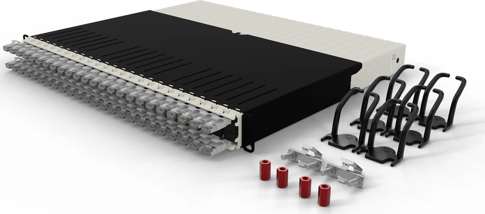 Serwer PATCHBOX 8RU / STP / Pilkas