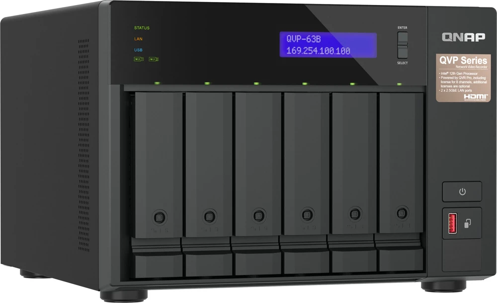 QNAP QVP-63B NVR serveris