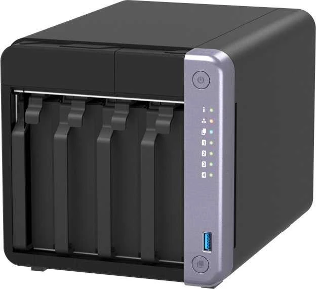 Serveris QNAP Ekonomiškas 4 skyrių 10 GbE NAS | TS-432X-4G | Alpinis | AL524 | Procesoriaus dažnis 2 GHz | 4 GB | DDR4 SODIMM | 90W adapteris (12VDC), 100-240VAC