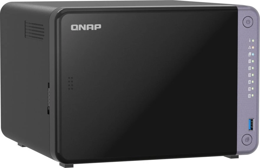 Serveris QNAP Ekonomiškas 6 skyrių 10 GbE NAS | TS-632X-4G | Alpinis | AL524 | Procesoriaus dažnis 2 GHz | 4 GB | DDR4 SODIMM | 120W adapteris (12VDC), 100-240VAC
