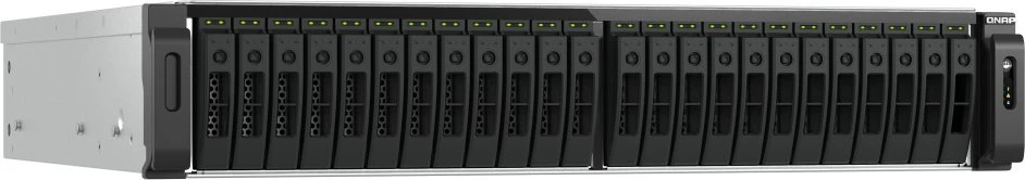 Serveris Qnap TS-h3077AFU-R5-32G, 2U, 30 x 2,5" SATA, AMD Ryzen Pro 7645 6/12, 32 GB UDIMM DDR5 ne ECC (maks. 128 GB), 2 x 2,5 GbSU + 2 b5WE, 10