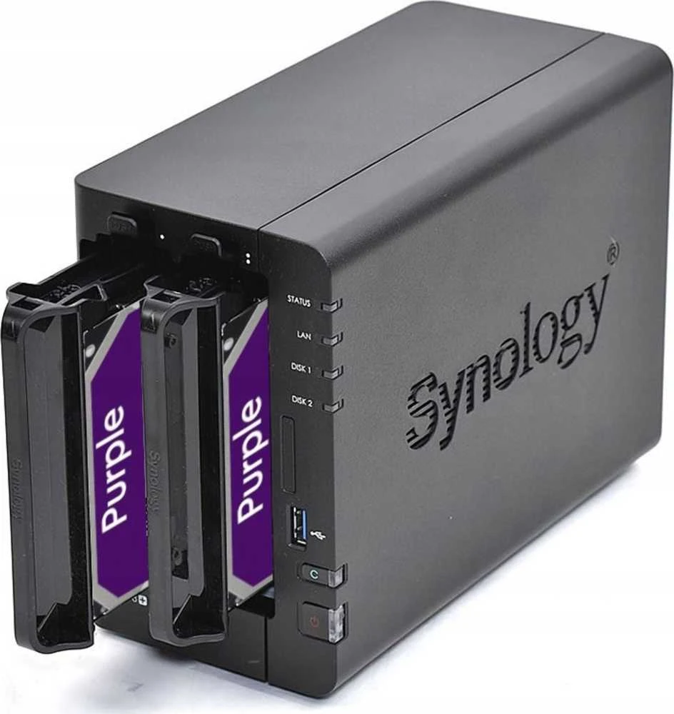 Serveris Synology DS223 + 2x HAT3300-4T (2x 4TB)