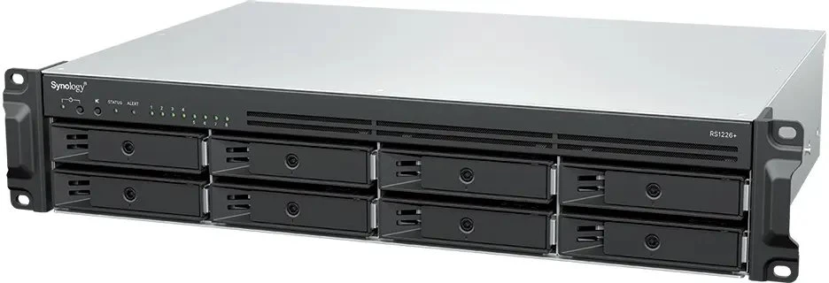 SYNOLOGY 8 įdėklų 2U AMD Ryzen Embedded V1500B 4GB DDR4 lentyninis plečiamas NAS serveris