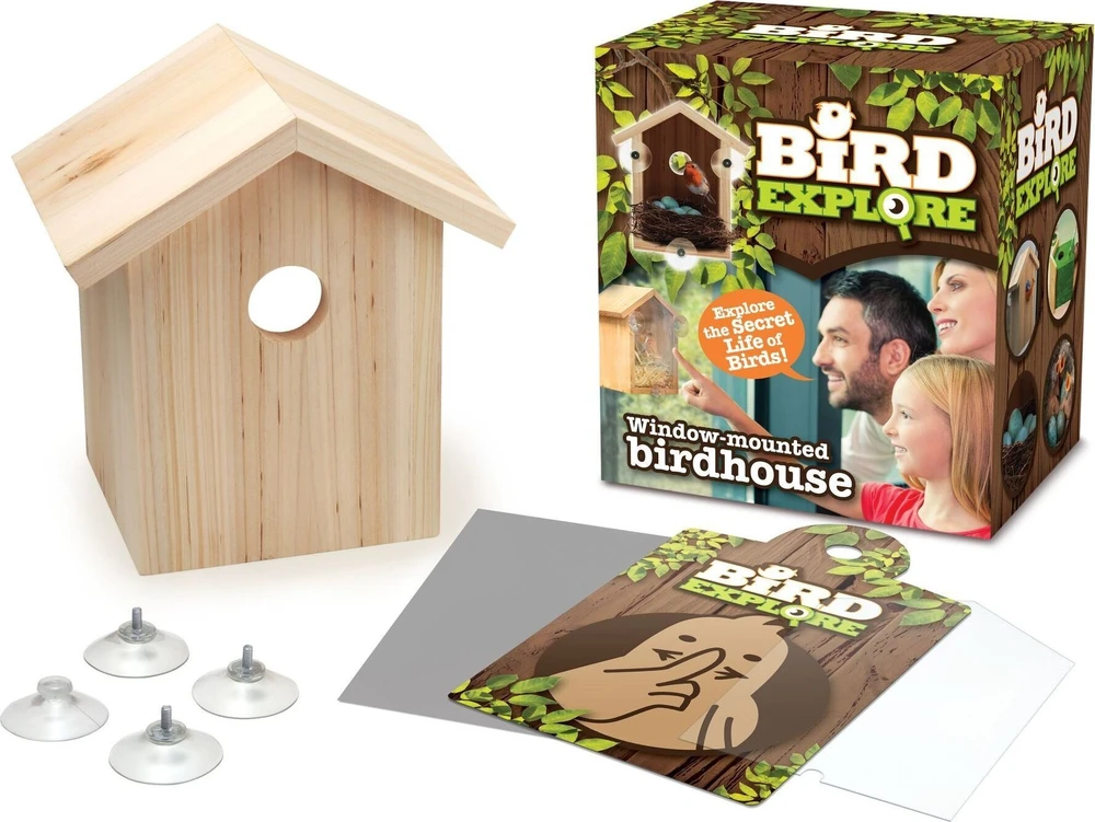 SES Bird Explore – prie lango montuojamas paukščių namelis