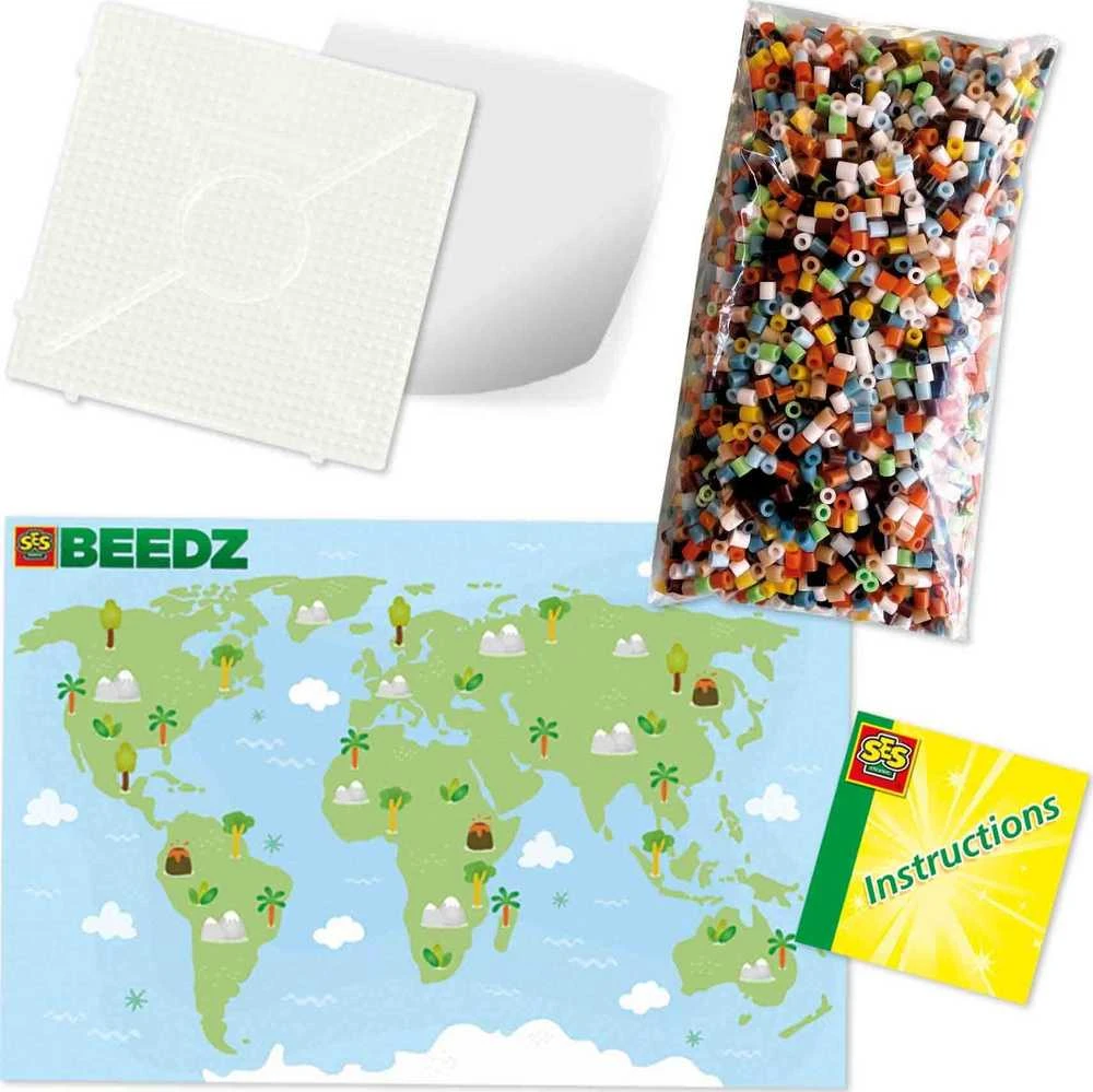 Dėlionė Ses Creative SES BEEDZ wiat zwierzšt 06207 62071