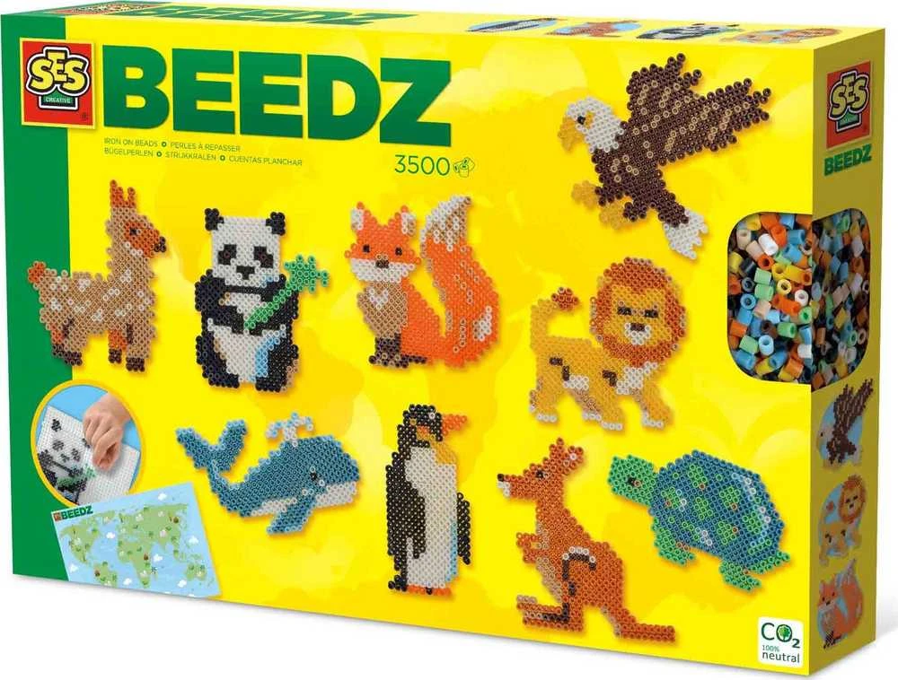 Dėlionė Ses Creative SES BEEDZ wiat zwierzšt 06207 62071