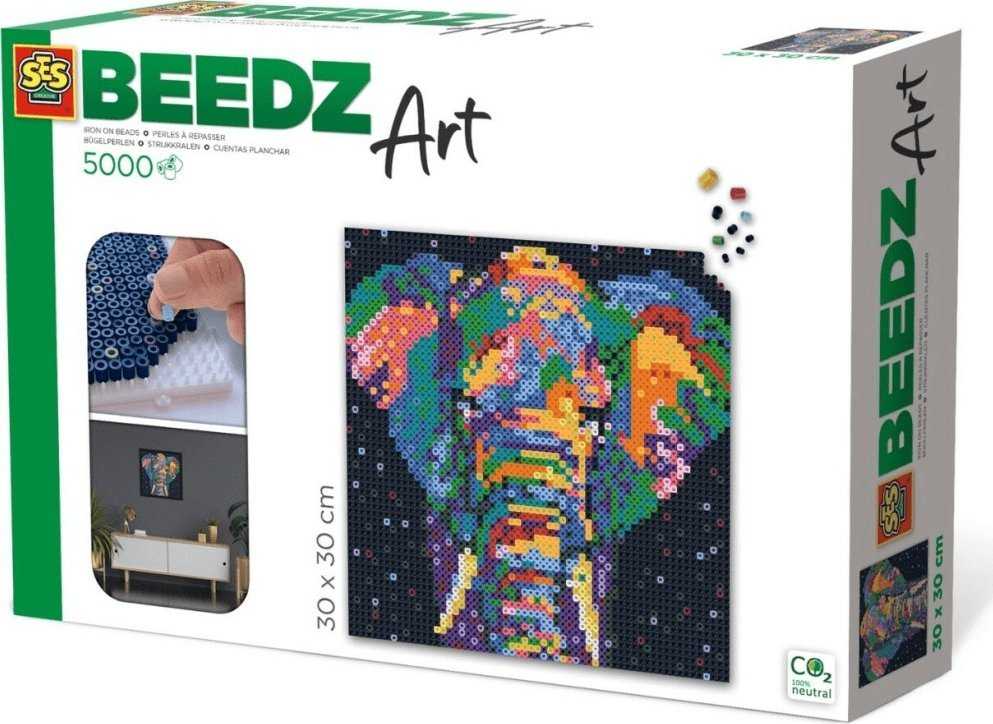 ses creative SES BeedzArt karoliukai Įmantrus dramblys 06012 60121