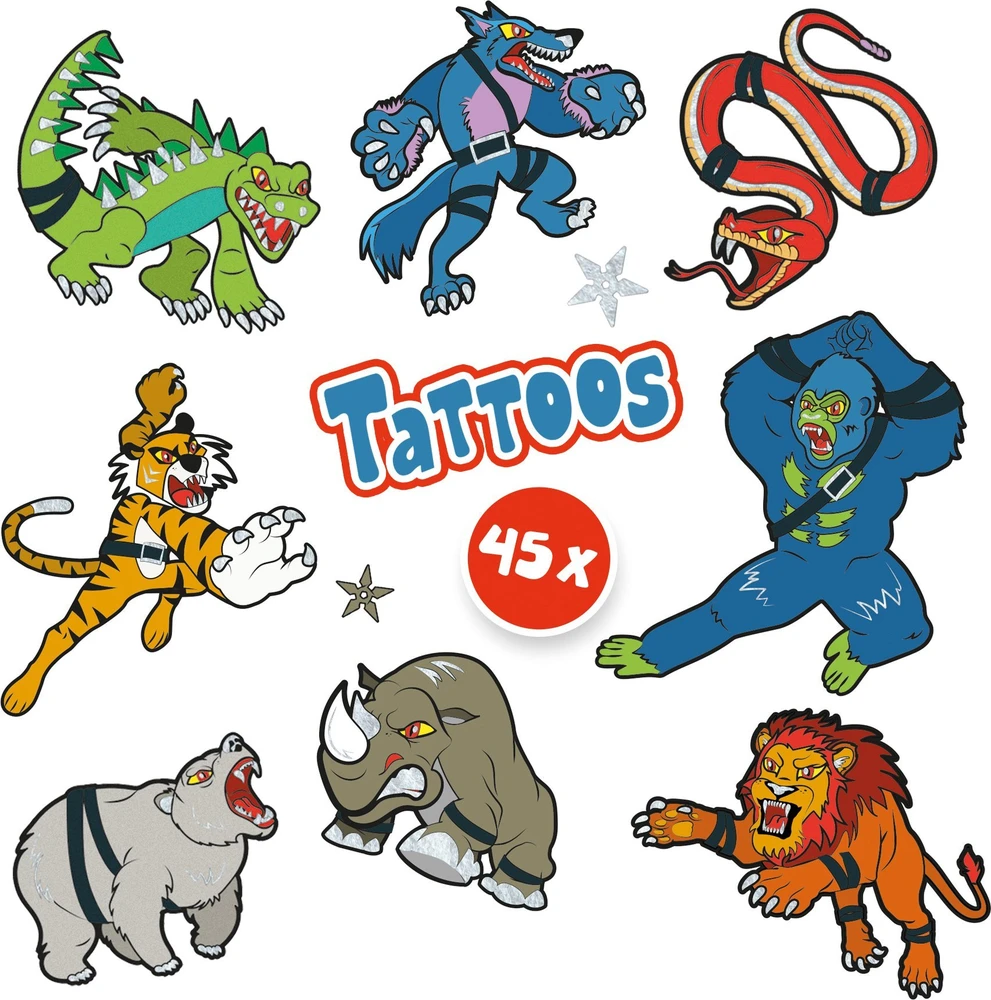 Ses_Creative Rinkinys tatuiruotėms SES Creative Animal Fighter 14287
