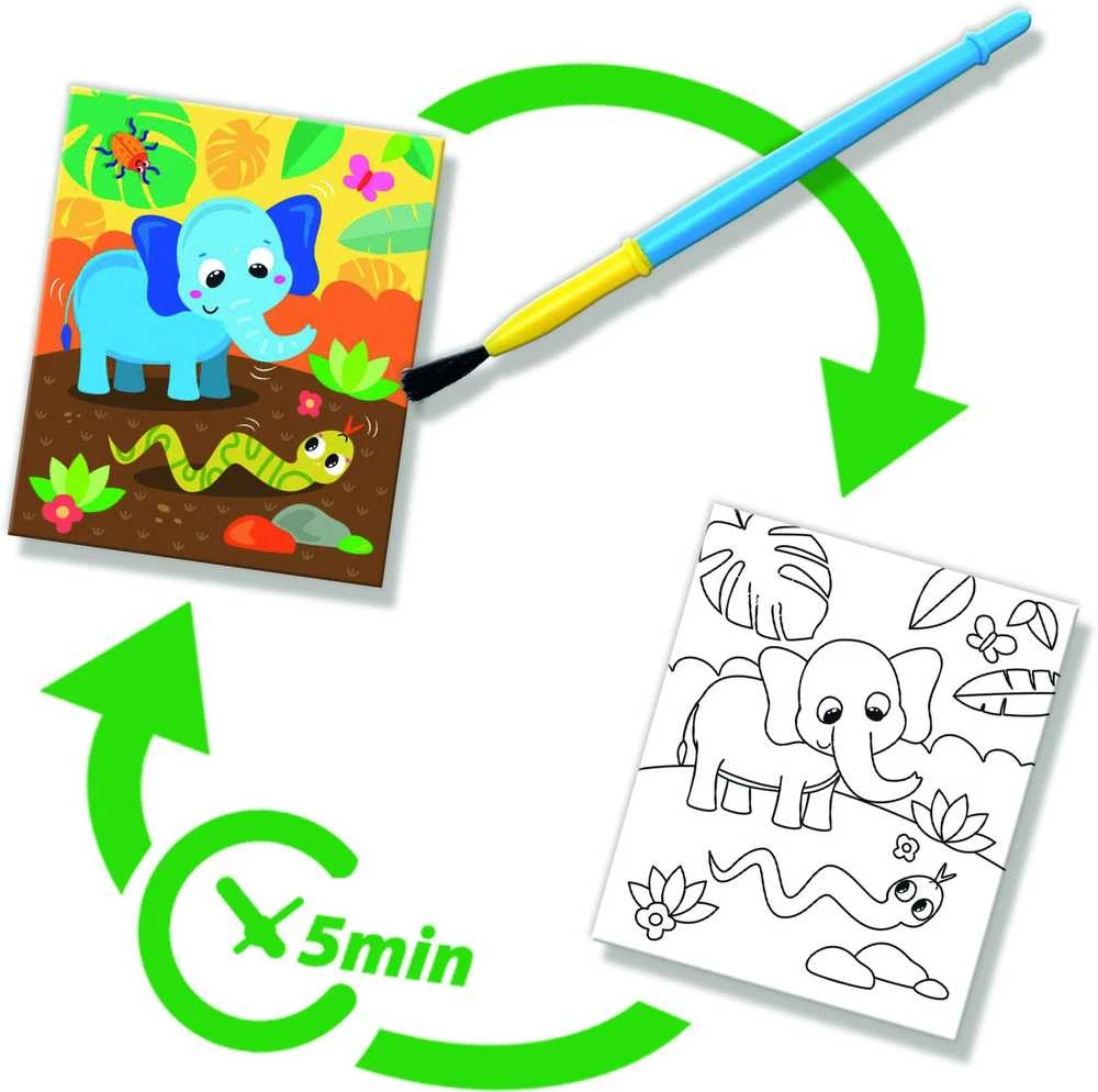 SES Creative - Spalvinimas vandeniu - Safari spalvinimo knygelė - (S00131)
