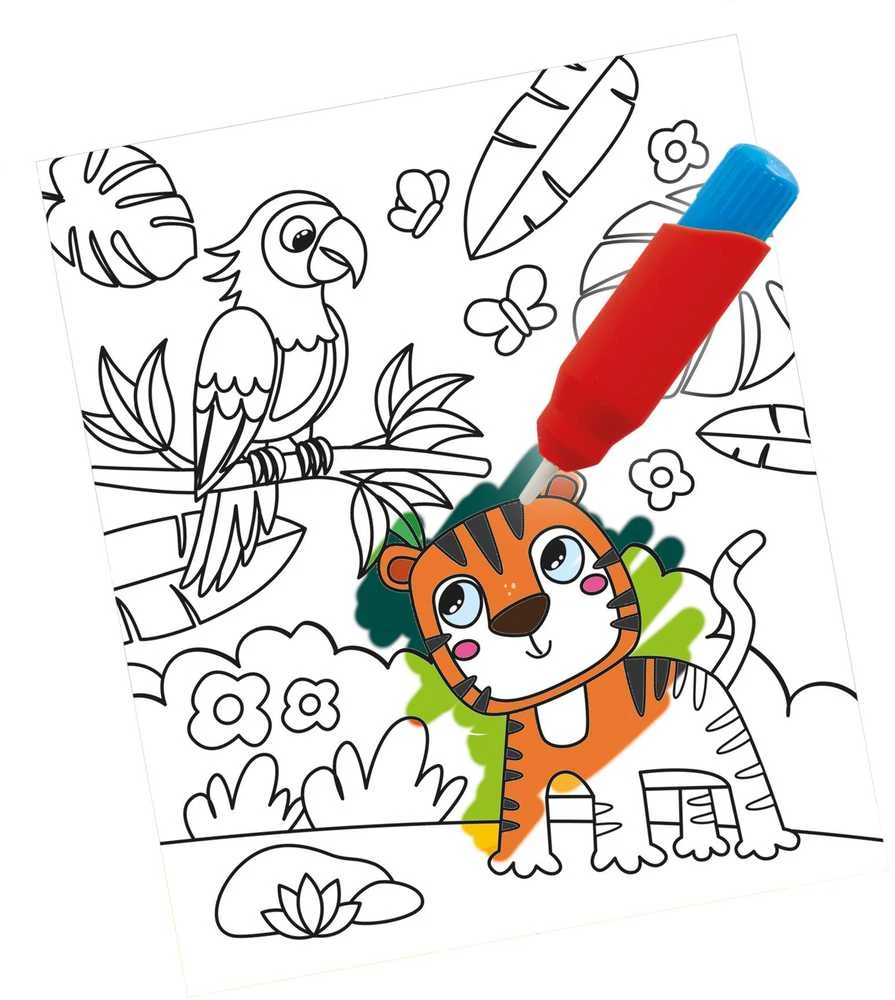 Ses Creative SES akvarelės spalvinimo knygelė su teptuku 02341 23416
