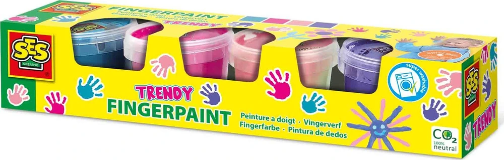 SES Creative – Fingerpaint Trendy 4x110ml – (S00392)
