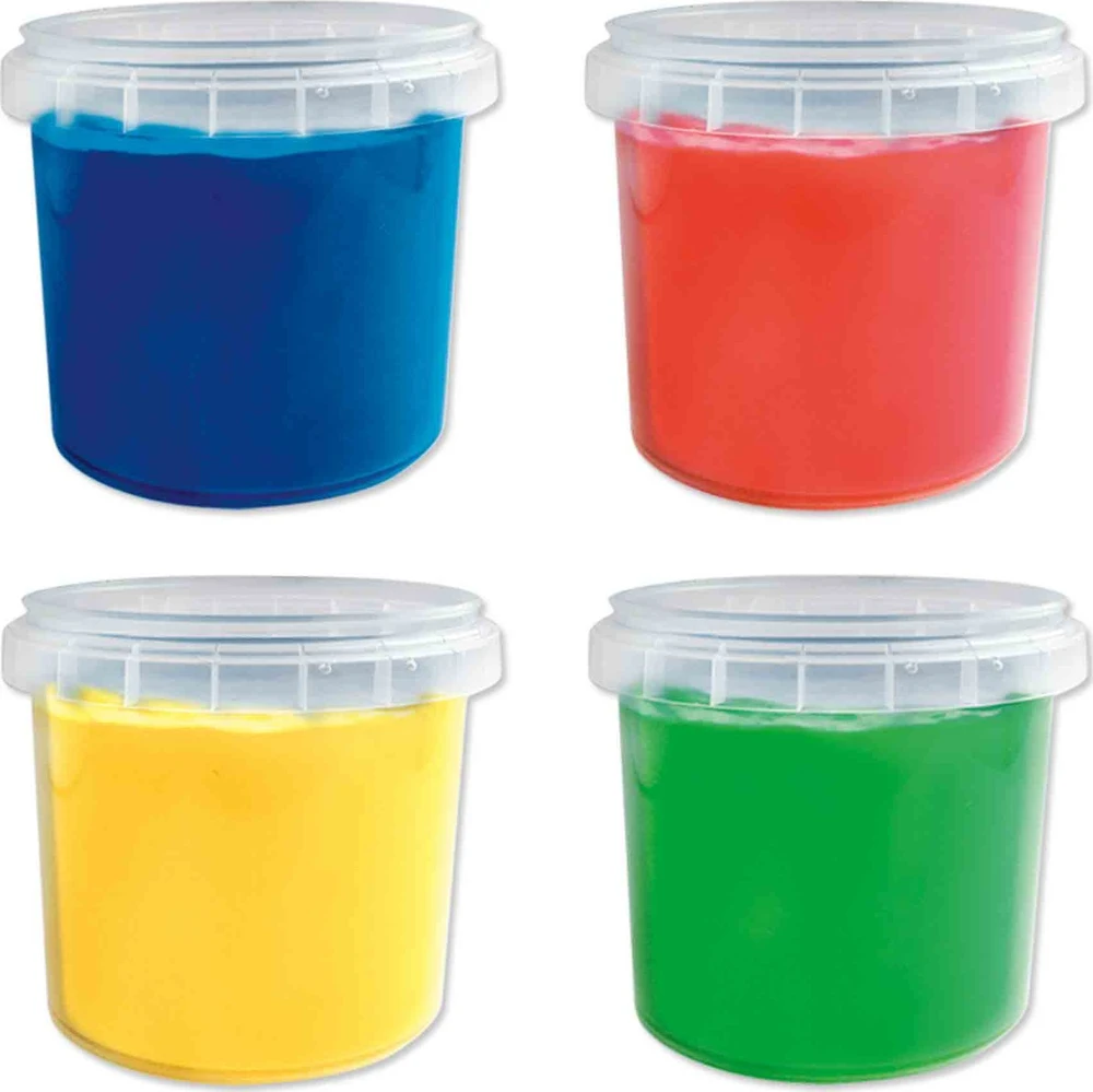 SES Creative - Pirštų dažai Pradiniai 4x110ml - (S00391)