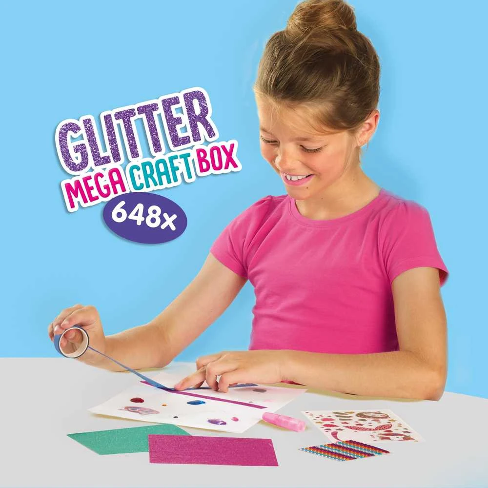 Ses_Creative Kūrybos rinkinys SES Creative Glitter Craft Box 14139
