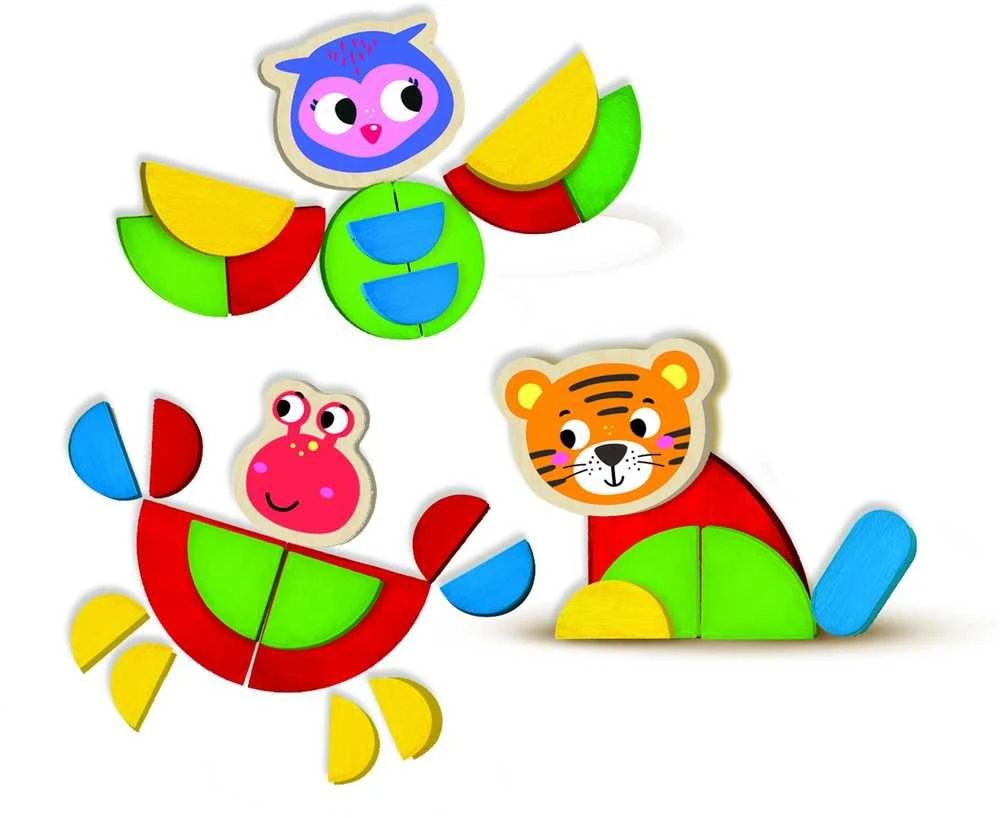SES MONTESSORI Rinkinys „Linksmieji gyvūnėliai“