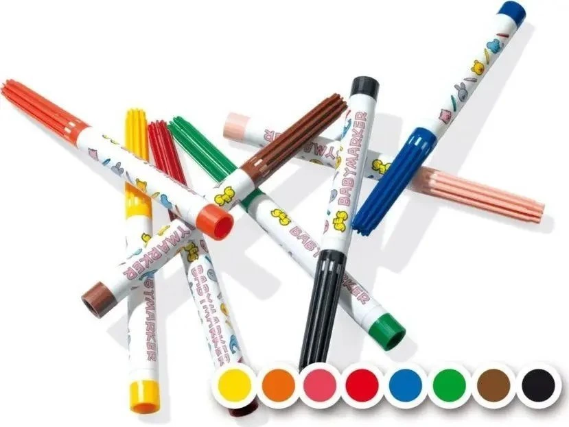 SES Creative - Kūdikių žymekliai, 8 spalvos - (S00299)