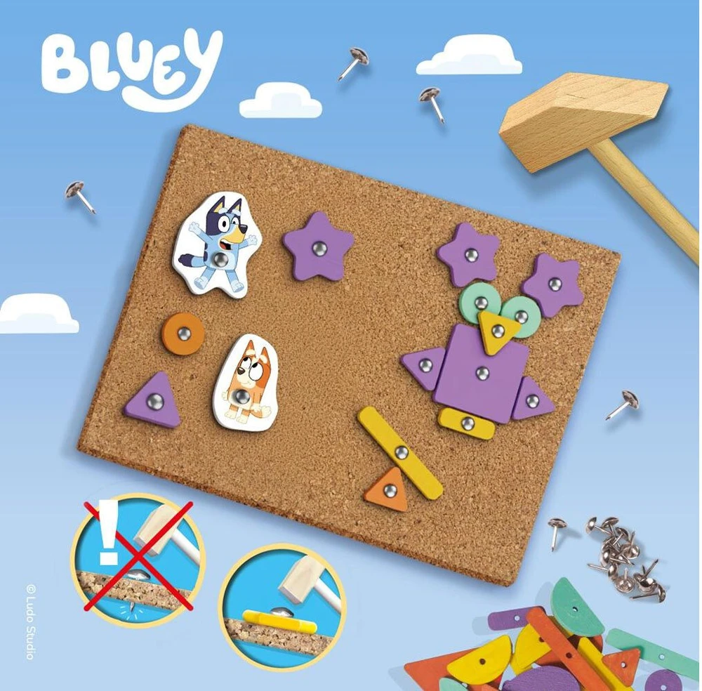 Ses Creative SES BLUey kamštinė lenta su plaktuku 14094 40946