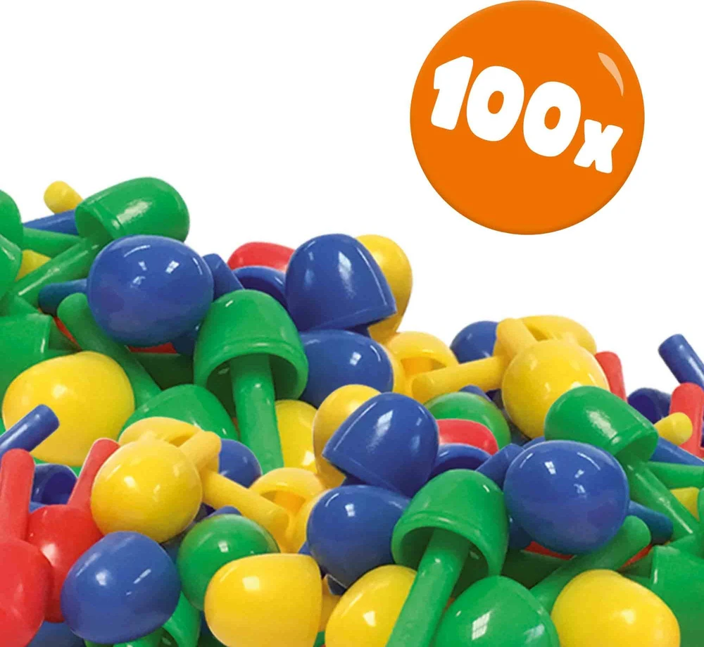 SES Creative - Mozaikinės lentos su kaiščiais, 100 vnt. - (S14046)