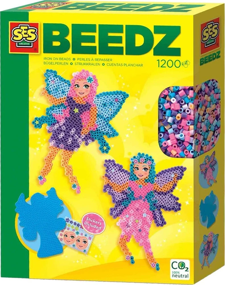 Dėlionė Kūrybinis rinkinys Lyginimo karoliukai Fėjos SES Creative, 62040, 1200 d.