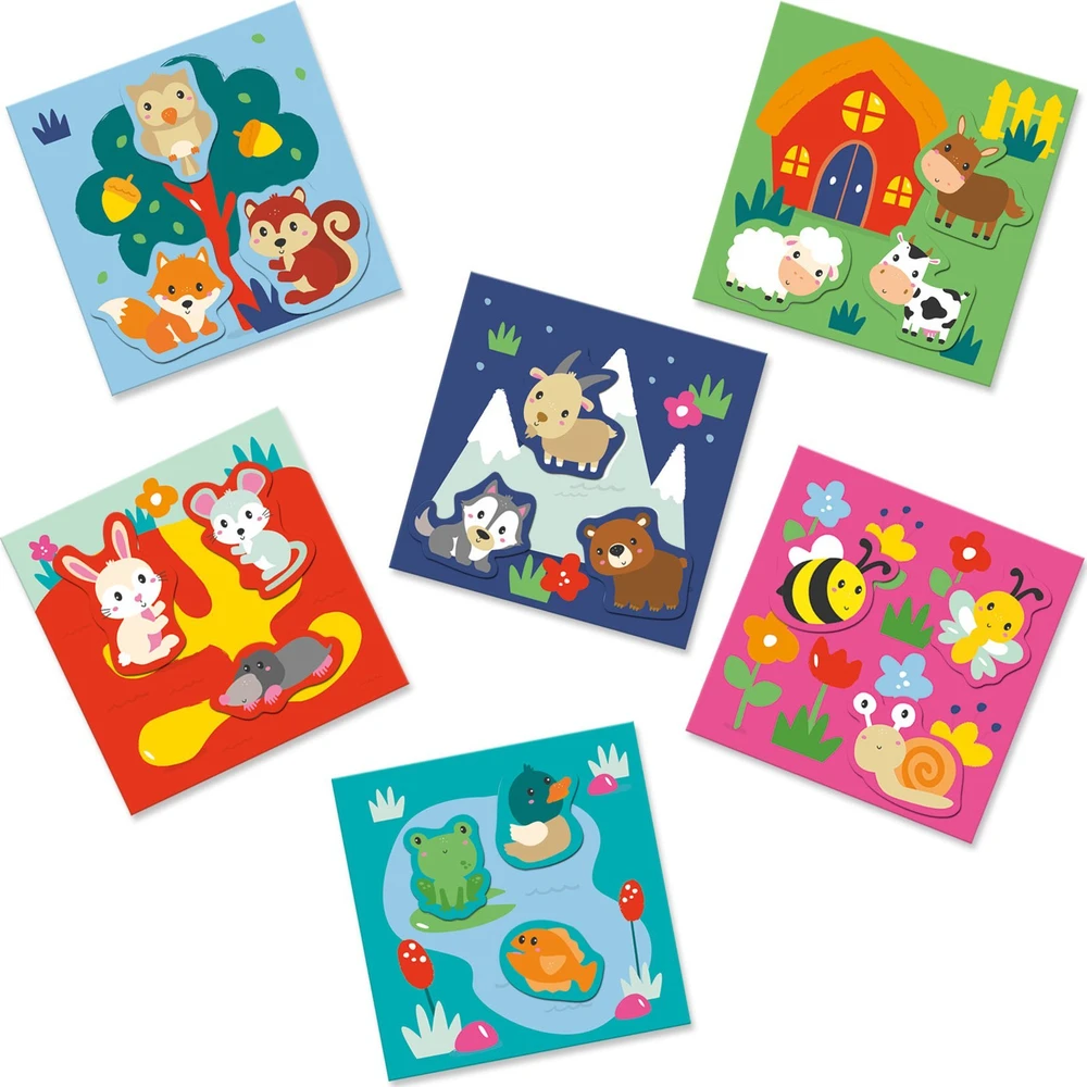 Ses_Creative Kūrybos rinkinys SES Creative Sticking Animals 14401