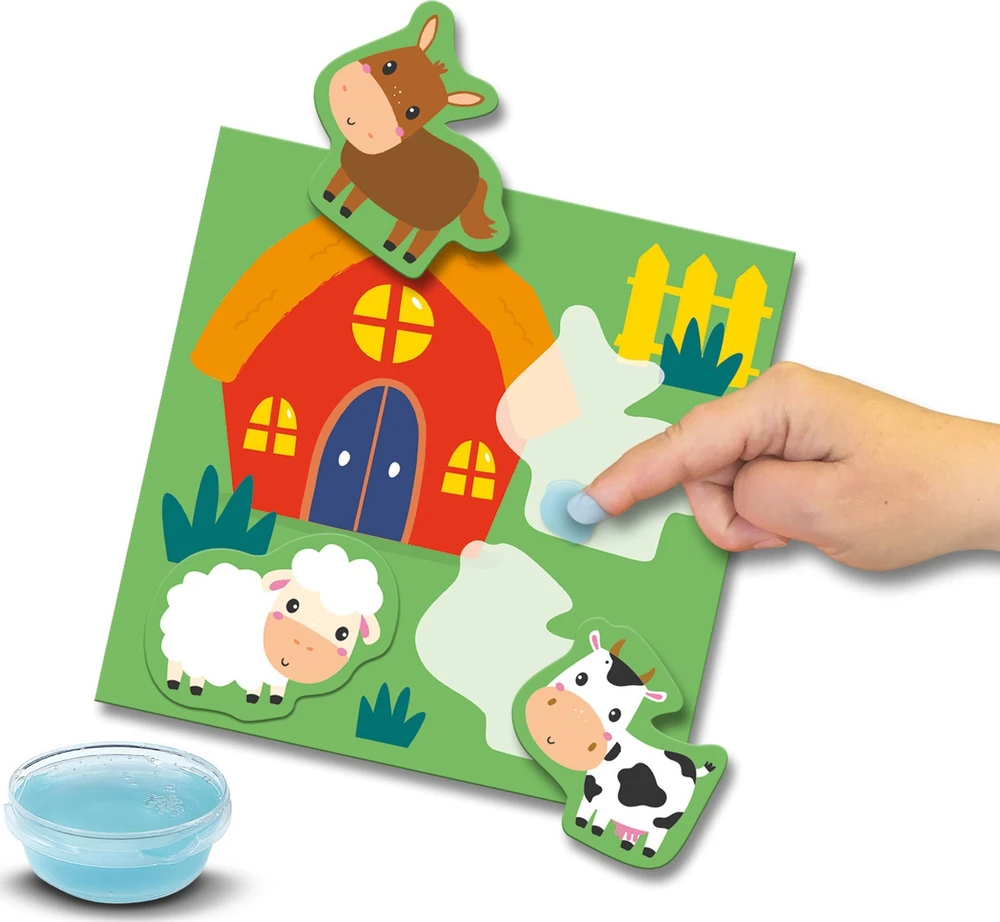 Ses_Creative Kūrybos rinkinys SES Creative Sticking Animals 14401