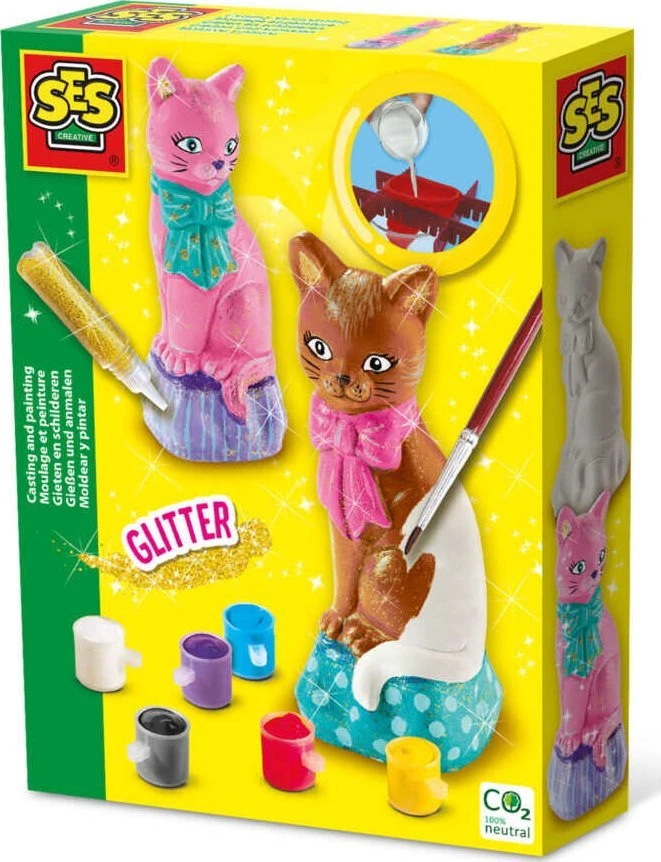 SES Creative – liejimas ir dažymas – katė – (S01218)