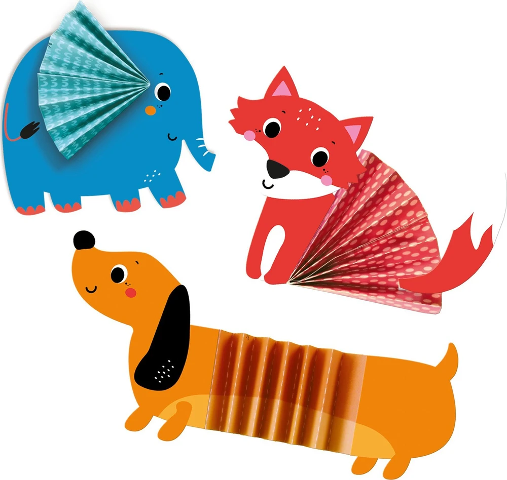 „Ses Creative SES“ origami zigzago formos gyvūnai 14026 40267