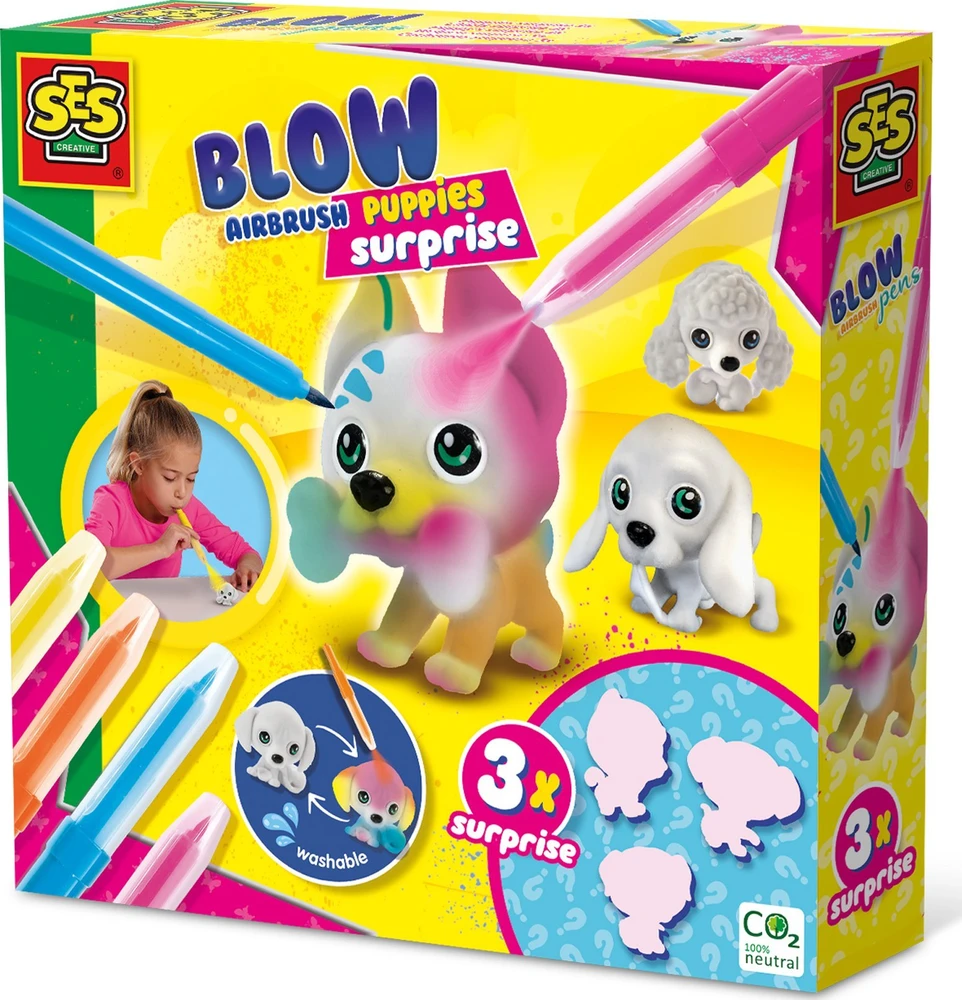 Ses_Creative Kūrybos rinkinys SES Creative Airbrush Puppies 14333