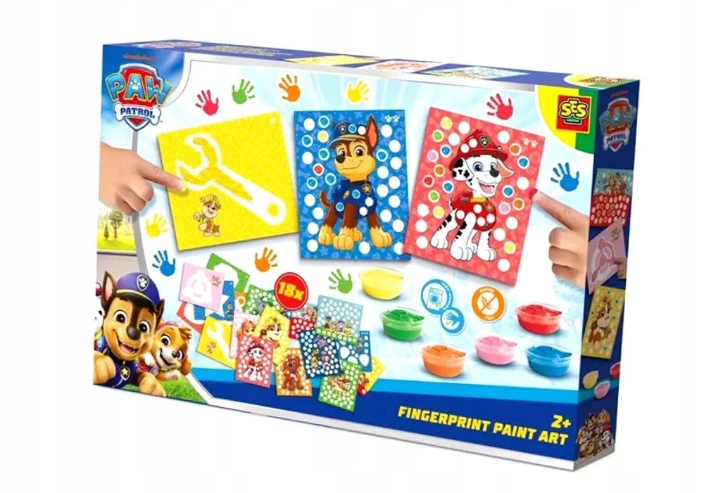 Ses Creative SES Paw Patrol pirštų atspaudų piešinys 14082