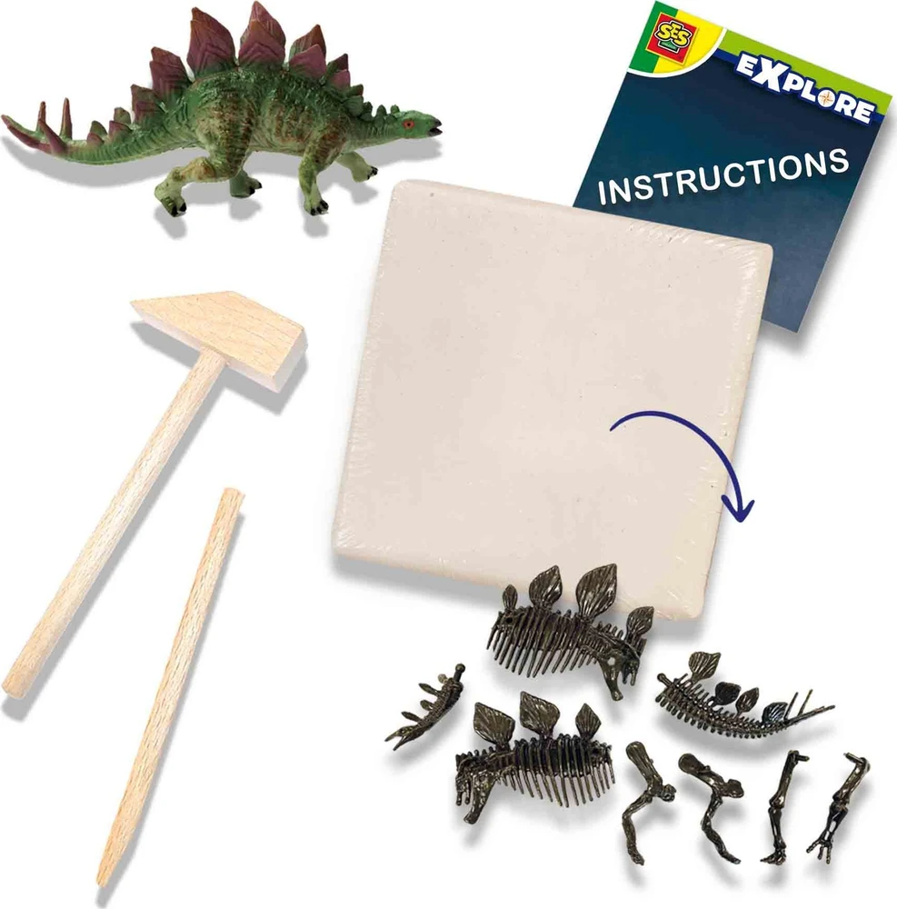 Ses Creative SES dinozauro fosilija 2in1 stegozauras 25094 50942