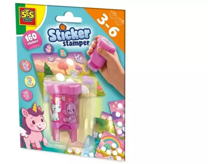 Ses Creative SES antspaudai su lipdukais animals14607 46078