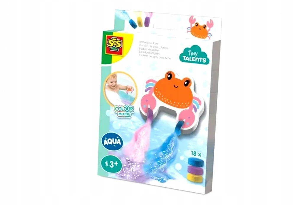 „Ses Creative SES“ akvarelinių dažų staliukas indelyje, 18 vnt. Krabas 13052 30527