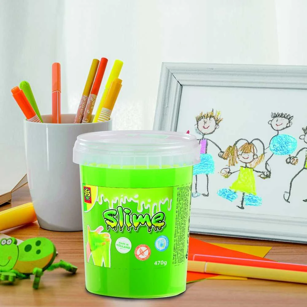 Ses Creative SES Slime neon žalia 470g 15031 50310