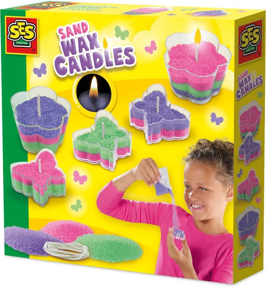 Ses Creative SES Rinkinys „Smėlio vaško žvakutės“