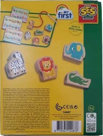 Ses Creative Ses_Creative kūrybinis rinkinys SES kūrybingi gyvūnų karoliukų raišteliai 14487