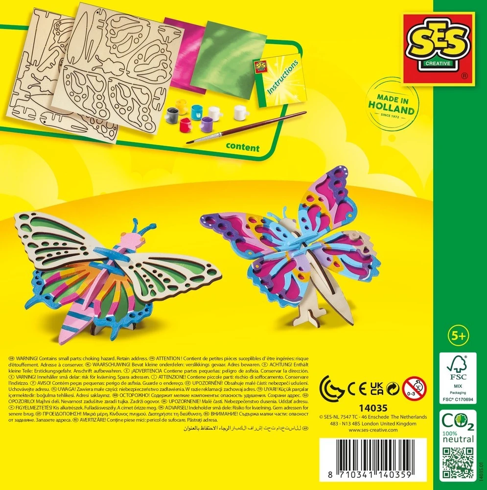 „Ses Creative SES“ medinis drugelių dekoravimas 14035 40359